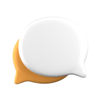 3d rendering of speech bubble icons, 3D Chat icon set. Set of 3d speak bubble. Chatting box, message box. Chat icon set. Balloon 3d style. png