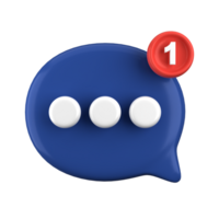 3d rendering of speech bubble icons, 3D Chat icon set. Set of 3d speak bubble. Chatting box, message box. Chat icon set. Balloon 3d style. png