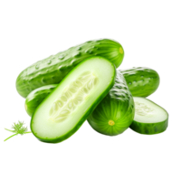 Fresco rebanado Pepino ai generativo png