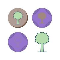 icono de vector de árbol