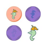 Seahorse Vector Icon