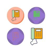 Telephone Set Vector Icon