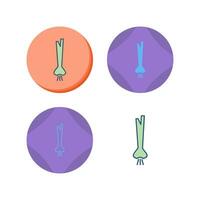 Spring Onion Vector Icon