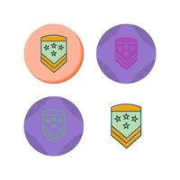 Military Badge Vector Icon