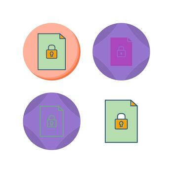 Secure Document Vector Icon