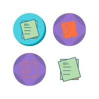 Graded Paper Vector Icon