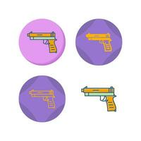 icono de vector de pistola