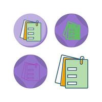 Attached Documents Vector Icon