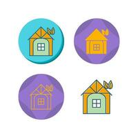 Eco friendly House Vector Icon