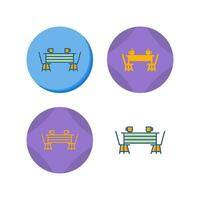 Dining Table Vector Icon