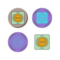 Emergency Button Vector Icon