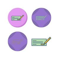 Write Cheque Vector Icon