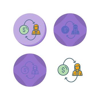 icono de vector de conversión