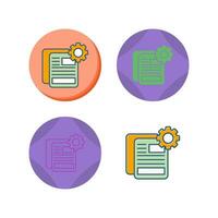 Document Setting Vector Icon