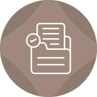 Document Check Vector Icon