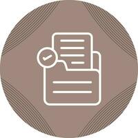 Document Check Vector Icon