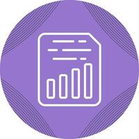 Document Insert Chart Vector Icon