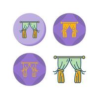 Curtains Vector Icon