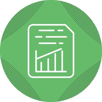 Document Insert Graph Vector Icon