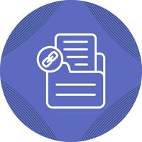 Document Link Vector Icon