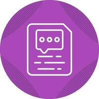 Document Insert Comment Vector Icon