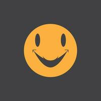 Smile icon emoticon symbol template vector