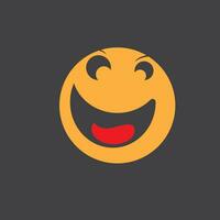 Smile icon emoticon symbol template vector