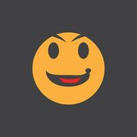 Smile icon emoticon symbol template vector