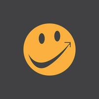 Smile icon emoticon symbol template vector