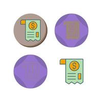 Receipt Vector Icon