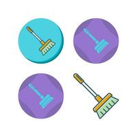 Broom Vector Icon