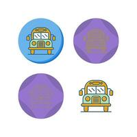 School Bus Vector Icon