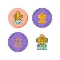 Diving Helmet Vector Icon