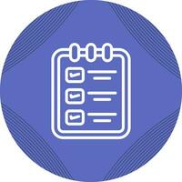 Memo pad with checklist Vector Icon