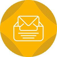 Inbox with envelope Vector Icon