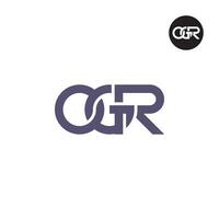Letter OGR Monogram Logo Design vector