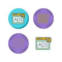 Native Advertising Vector Icon