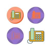 Land Line Phone Vector Icon