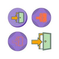 Exit Door Vector Icon