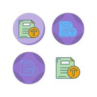 Files Upload Vector Icon