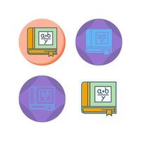 Algebra Book Vector Icon