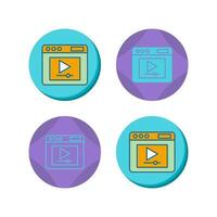 Video Player Vector Icon