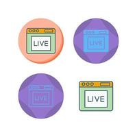 Live Vector Icon