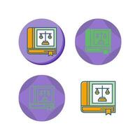 Law Book Vector Icon