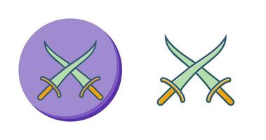 Sword Fighting Vector Icon