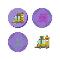 Toy Train Vector Icon