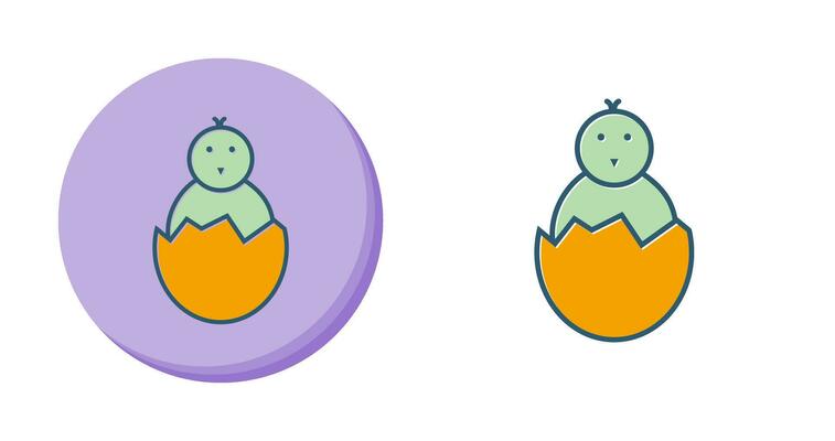 Hatched Egg Vector Icon