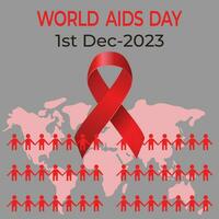 World AIDS Day 2023 vector