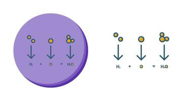 icono de vector de fórmula química