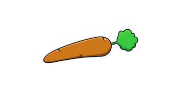 animated video of a moving carrot